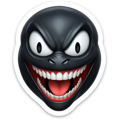 Venom symbiote smiling sticker