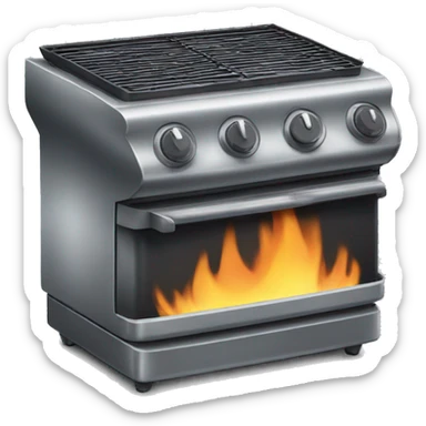 Grill stove sticker