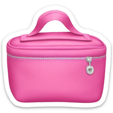 pink cosmetic bag sticker