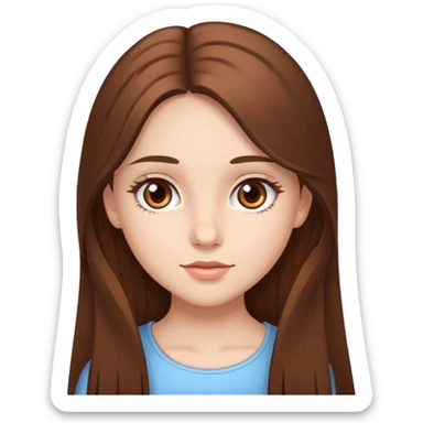 A girl that looks like eliana and she is the beautiful girl in the world sticker