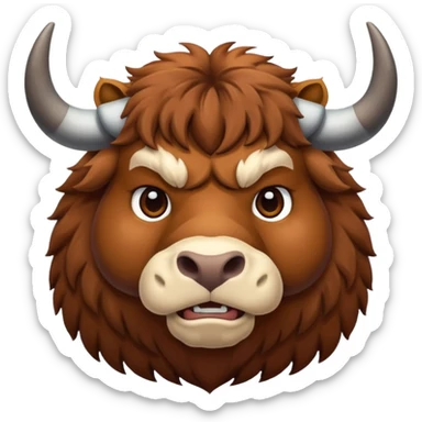 High resolution of An ox sticker