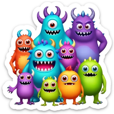 monsters disney  sticker