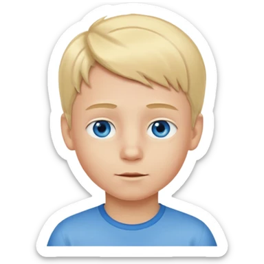 malte blond boy six seven sticker