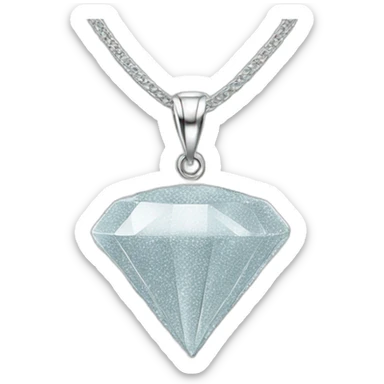 BMF flocked diamond necklace sticker