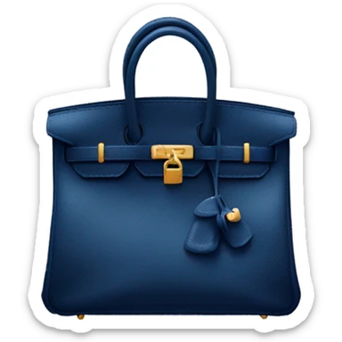 dark blue hermes birkin bag sticker