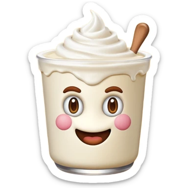 genera un'emoji di super mario che picchia un vasetto di yogurt con una mazza da baseball sticker