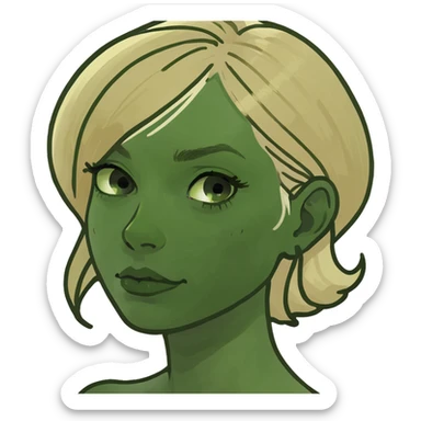 boy zombie with blonde hair sticker