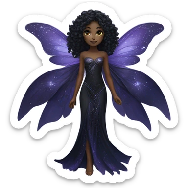 Black fairy sticker