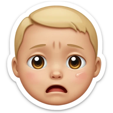 Baby cry sticker