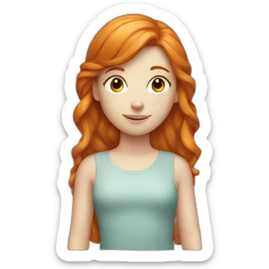 Ginger girl sticker