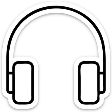headphones sticker
