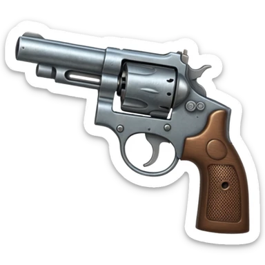 Create a revolver gun sticker