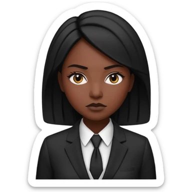 Business Photoshoot woman back and white sticker