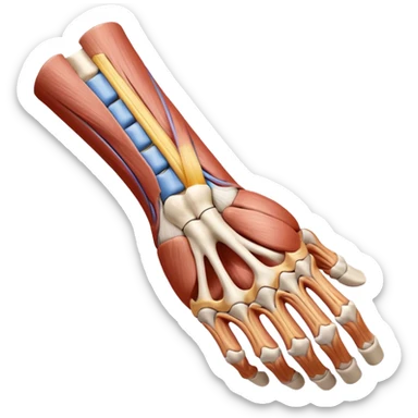 Elbow muscle anatomy sticker