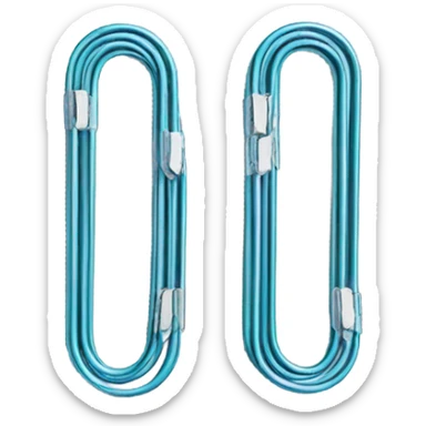 2 paper clips sticker