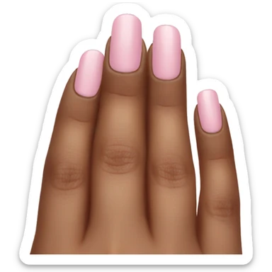 Light pink nails sticker