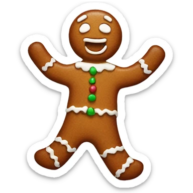 gingerbreadman sticker