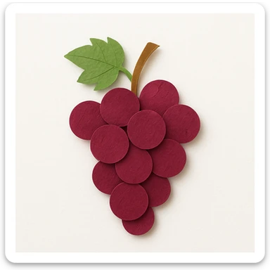 red grapes sticker