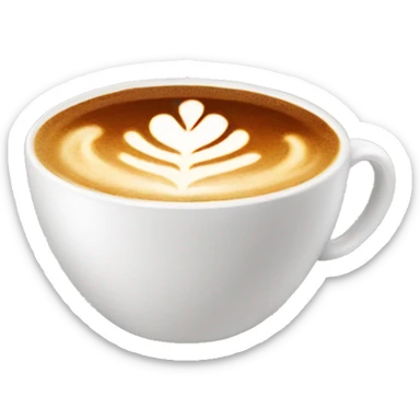 a warm cappuccino  sticker