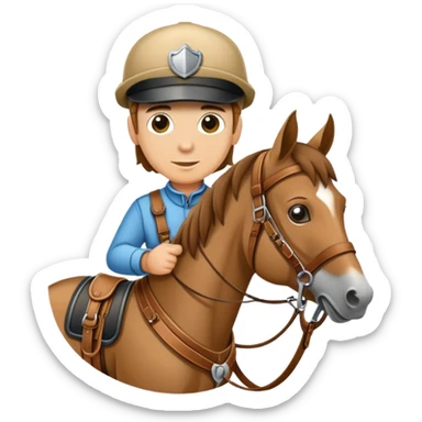 harness horse driver sticker