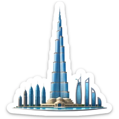 burj khalifa sticker