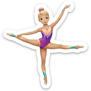 justaucorps gymnastique rythmique sticker