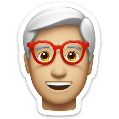 red number 60 emoji underlined sticker