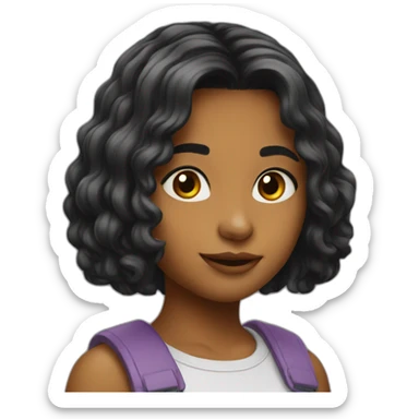 Girl looks like  this 🥺 sticker