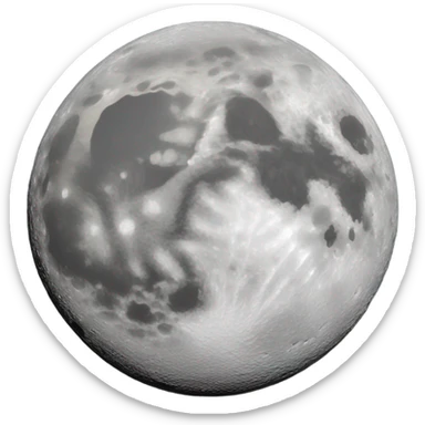 Moon sticker