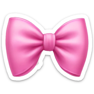 Cute pink aesthetic bow sticker