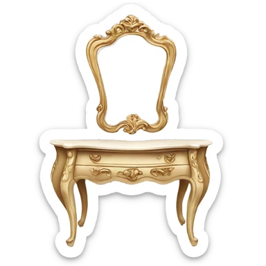 french provincial vanity sticker