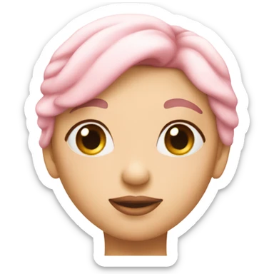 Coquette light pink heart sticker