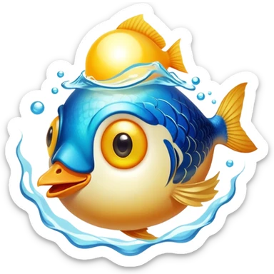 Chicken, luminous egg yolk, and bright fish floating around an ethereal open eye, whose pupil emits a golden ray toward the skin and surrounding cells. As the ray touches the body surface, layers of skin renew with warm light, revealing clarity, expanded vision, and an aura of renewal. sticker