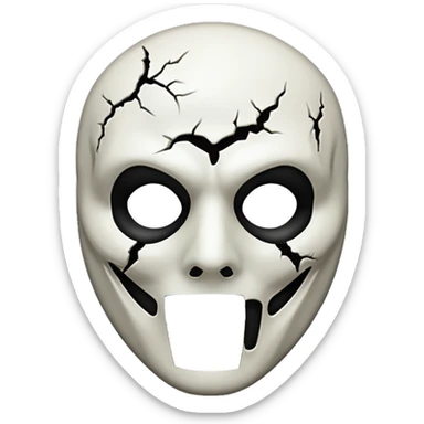 ghostface scream face sticker
