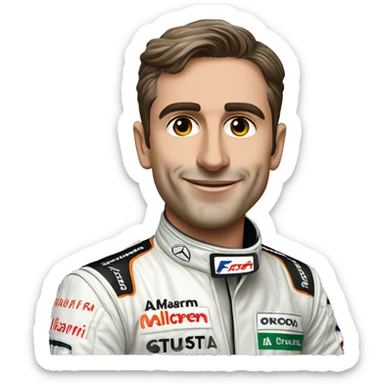 mclaren f1 driver oscar piastri sticker