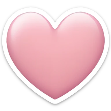 Light pink heart sticker