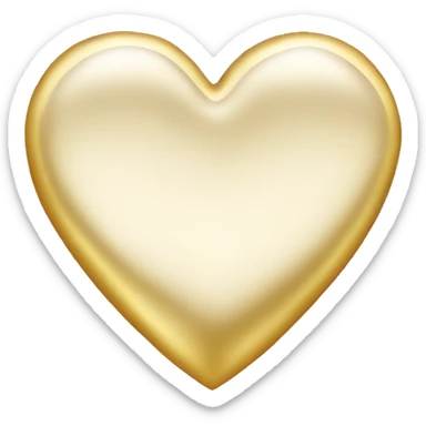 Heart made of gold sticker