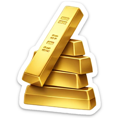 gold bars sticker