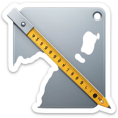 mac os icon square crop tool ruler sticker