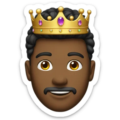 crowned gay prince sticker