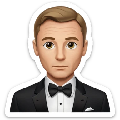 james bond sticker