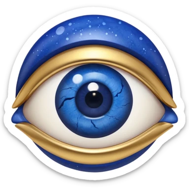 lapis lazuli with eyes cartoon sticker