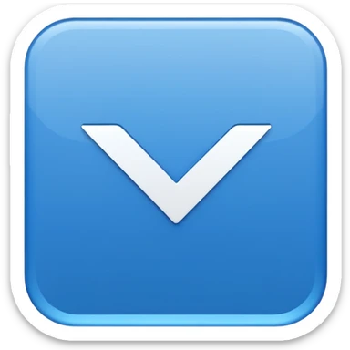 blue check mark in a square sticker