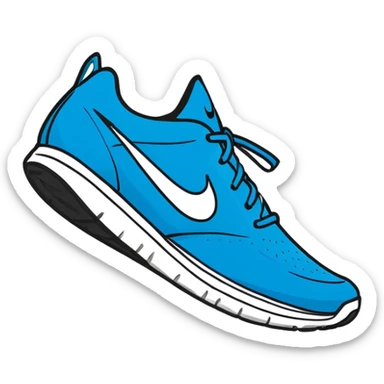 Haz un emoji de un tiburón con tenis nike sticker