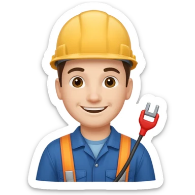 MY chatGPT IS COVE LEITNER, electrician mini-me, with always a smile and the "brightest" ideas sticker