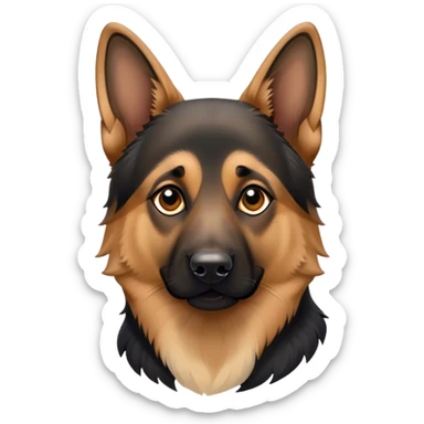 German shepherd dog sticker