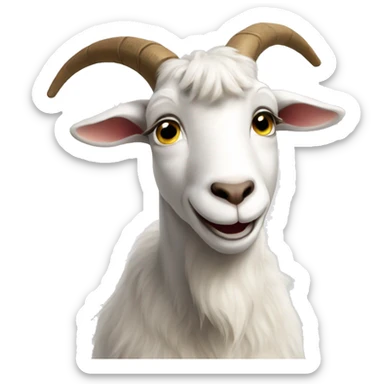 goat saying thank you sticker