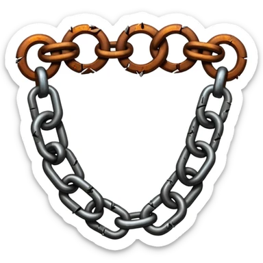 Broken chains sticker