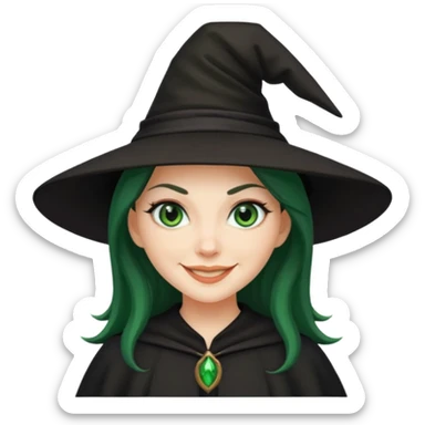 Samantha the witch sticker