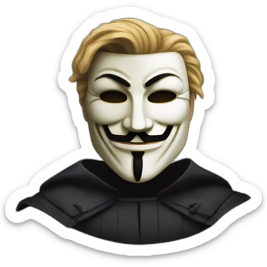 V from V For Vendetta sticker